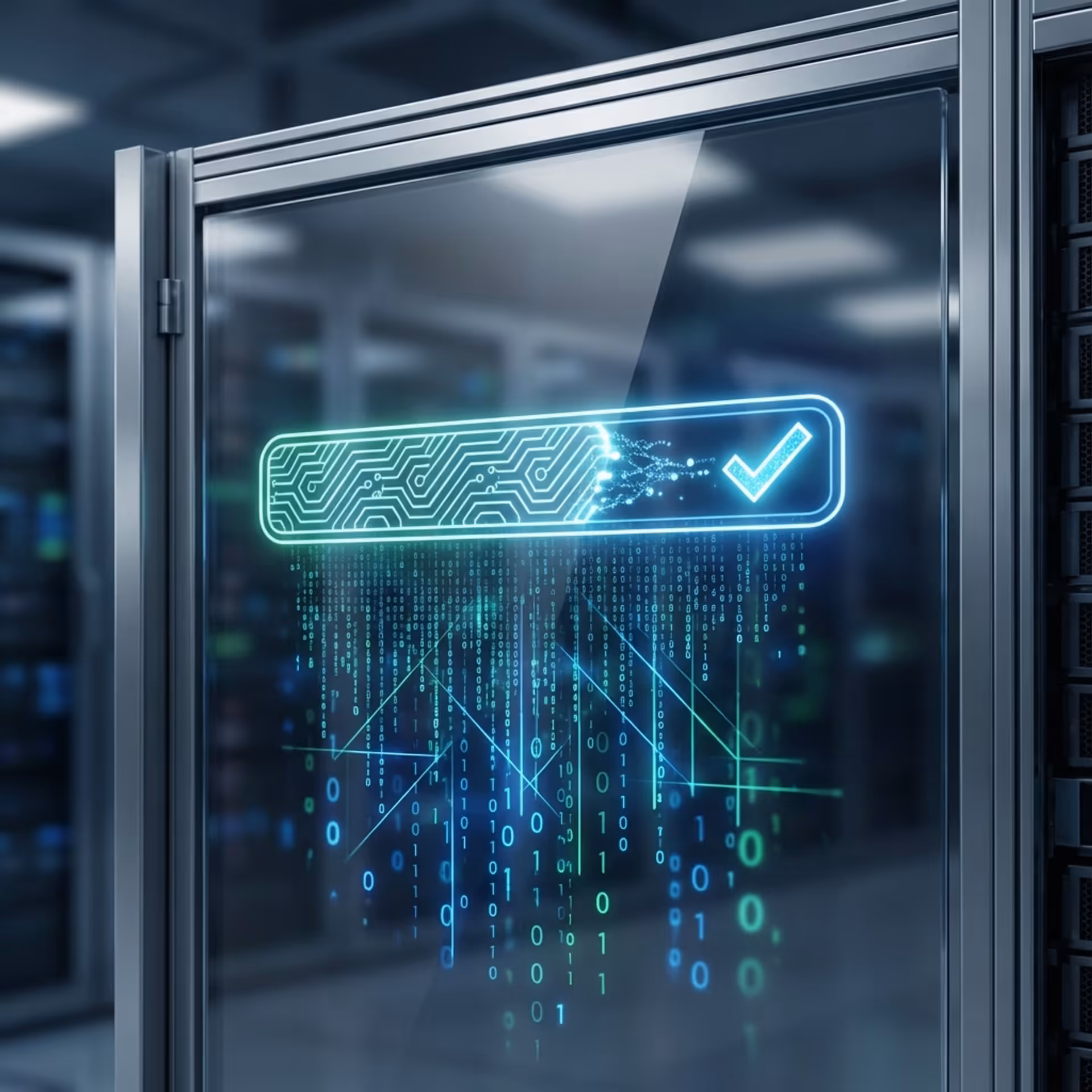 Technician working on computer