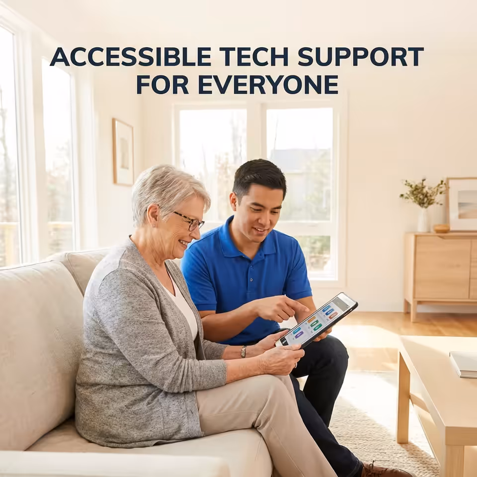 Business professionals collaborating on cloud documents