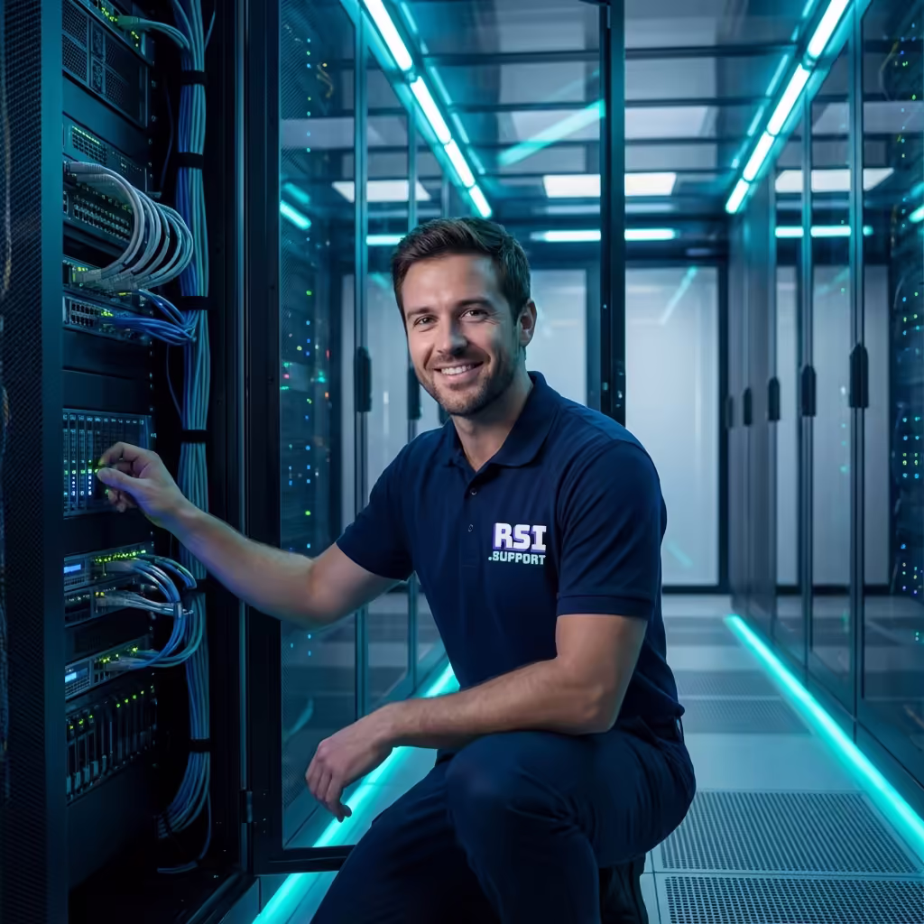 Business professionals collaborating on cloud documents