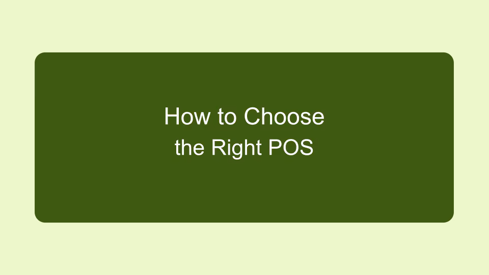 Modern point-of-sale terminal in a retail environment