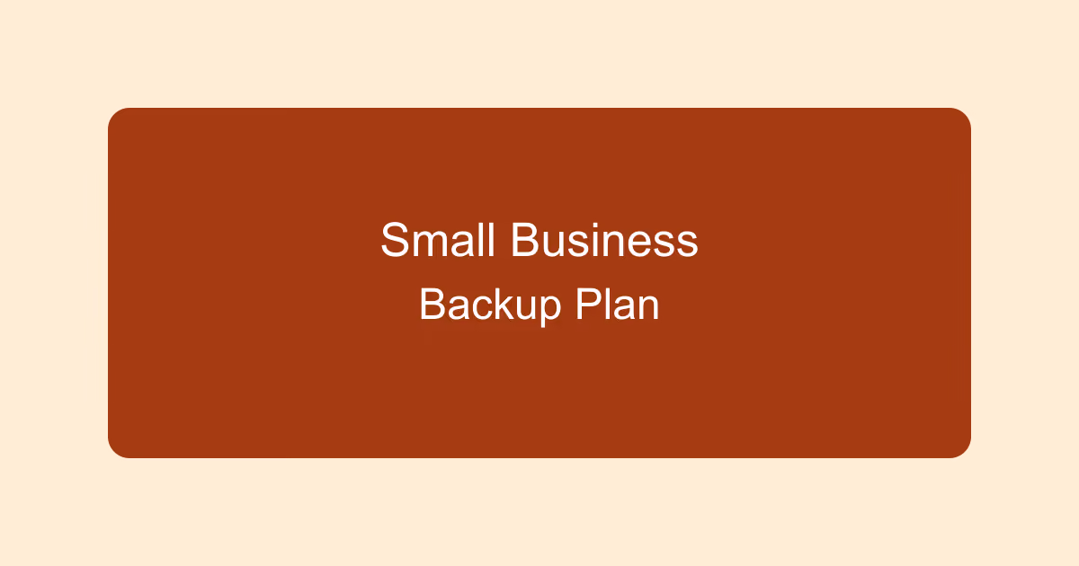 Small business owner reviewing backup and recovery checklist